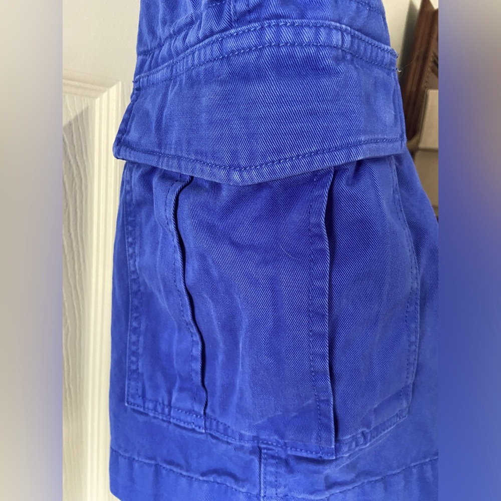 Land’s End Men’s Blue cargo shirts waist size 32 - Picture 3 of 8